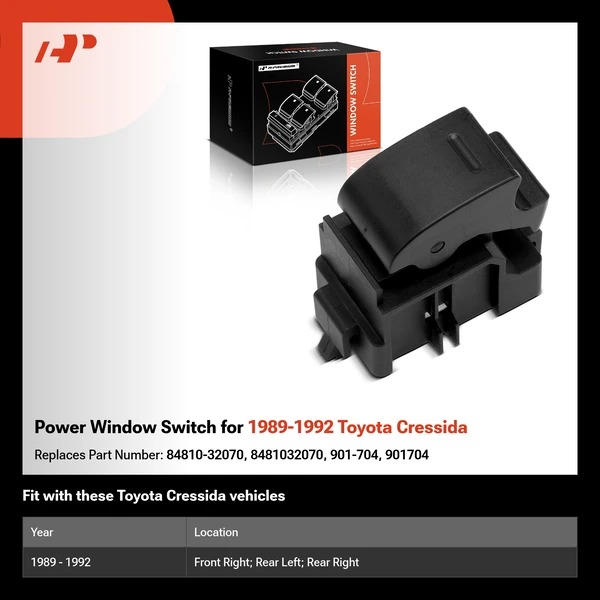 Power Window Switch for 1989-1992 Toyota Cressida