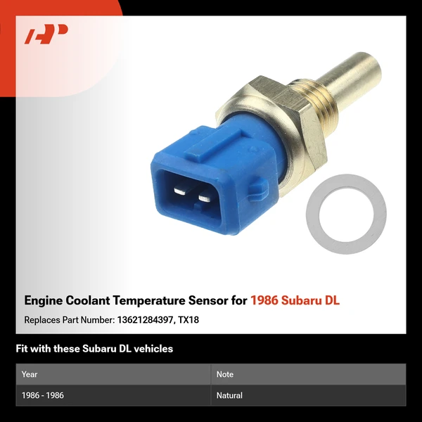 Engine Coolant Temperature Sensor for 1986 Subaru DL
