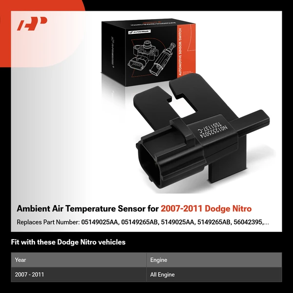 Ambient Air Temperature Sensor for 2007-2011 Dodge Nitro