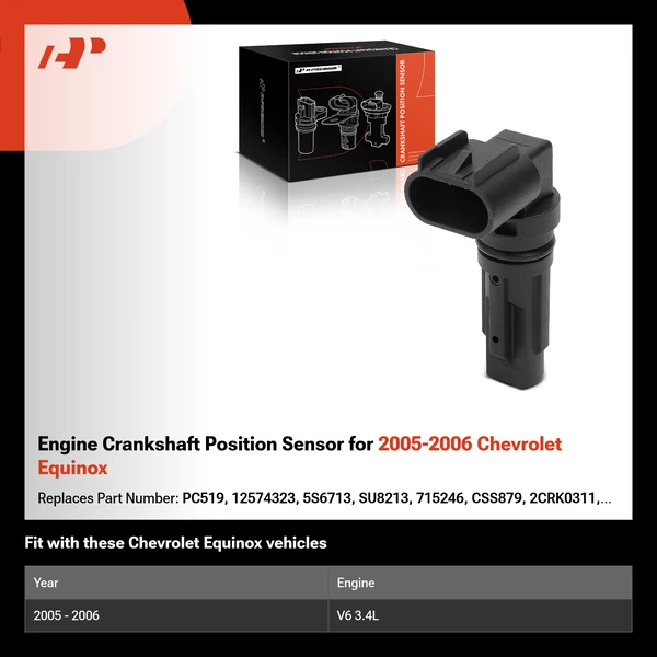 Engine Crankshaft Position Sensor for 2005-2006 Chevrolet Equinox