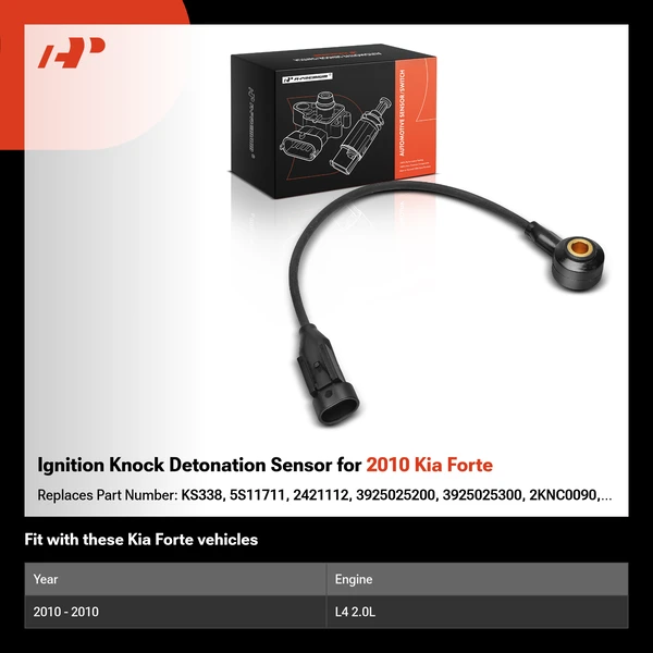 Ignition Knock Detonation Sensor for 2010 Kia Forte