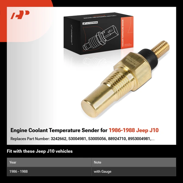 Engine Coolant Temperature Sender for 1986-1988 Jeep J10