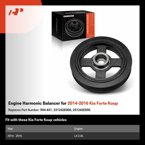Engine Harmonic Balancer for 2014-2016 Kia Forte Koup