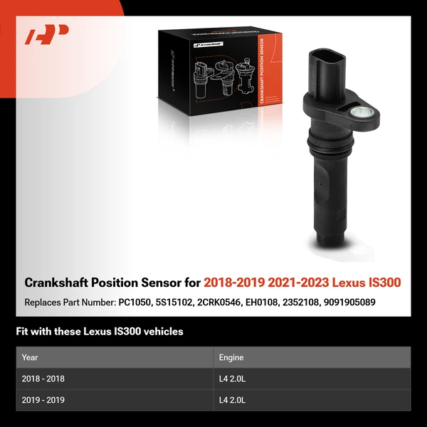 Crankshaft Position Sensor for 2018-2019 2021-2023 Lexus IS300