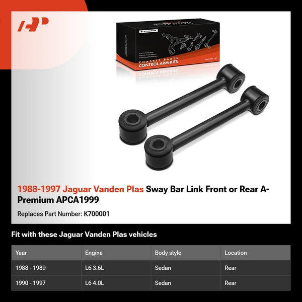 1988-1997 Jaguar Vanden Plas Sway Bar Link Front or Rear A-Premium APCA1999
