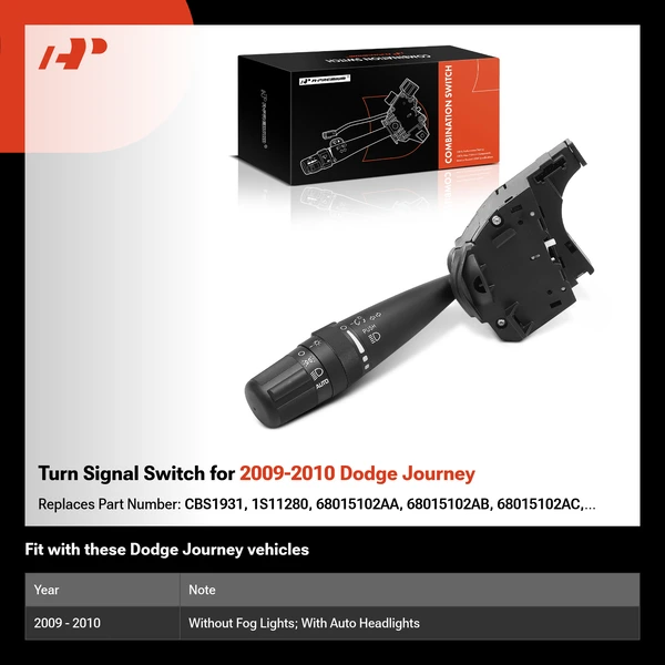 Turn Signal Switch for 2009-2010 Dodge Journey