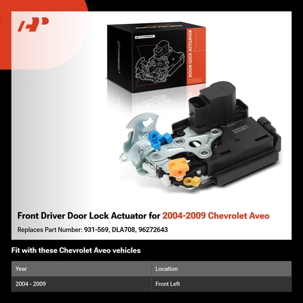 Front Driver Door Lock Actuator for 2004-2009 Chevrolet Aveo
