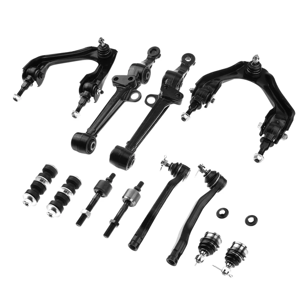 A Set of 12 Control Arm Ball Joint Sway Bar Link Tie Rod End Kit Front Side A-Premium APCA1256