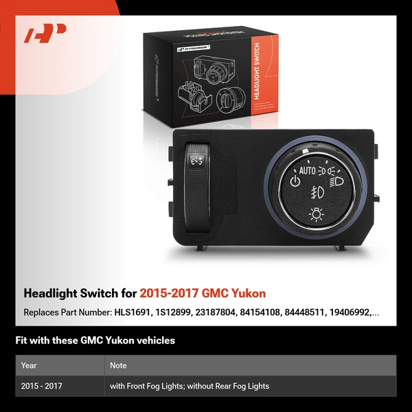Headlight Switch for 2015-2017 GMC Yukon