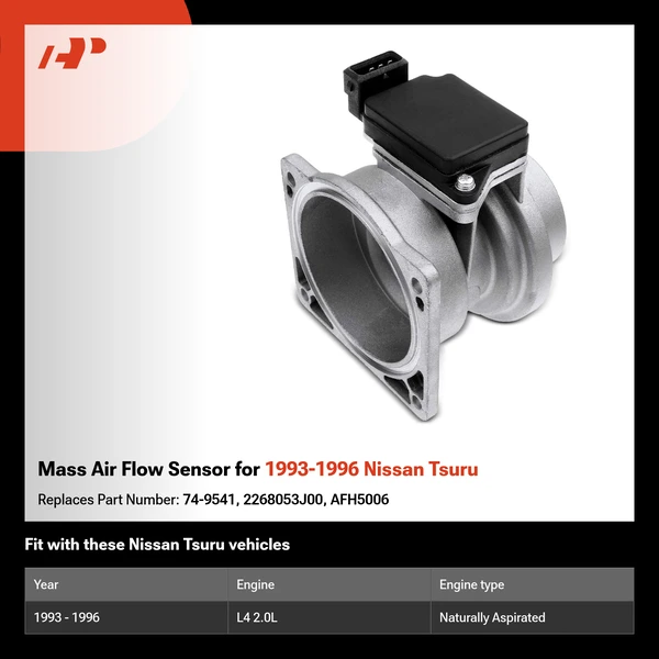 Mass Air Flow Sensor for 1993-1996 Nissan Tsuru