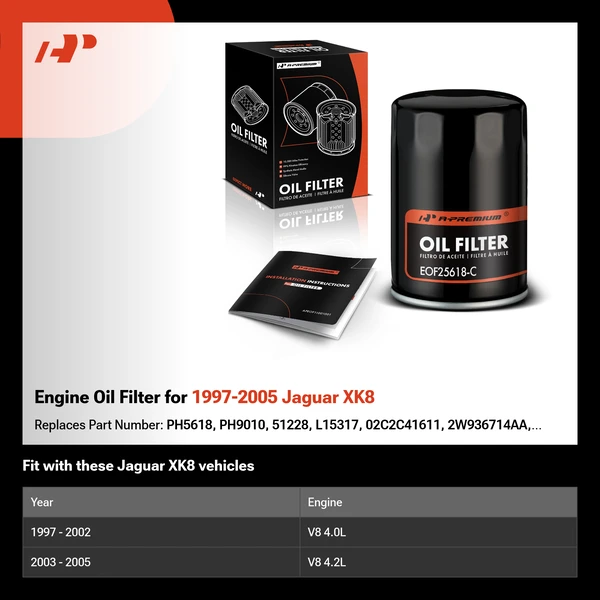 Engine Oil Filter for 1997-2005 Jaguar XK8