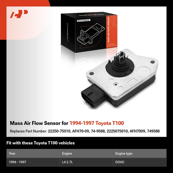 Mass Air Flow Sensor for 1994-1997 Toyota T100