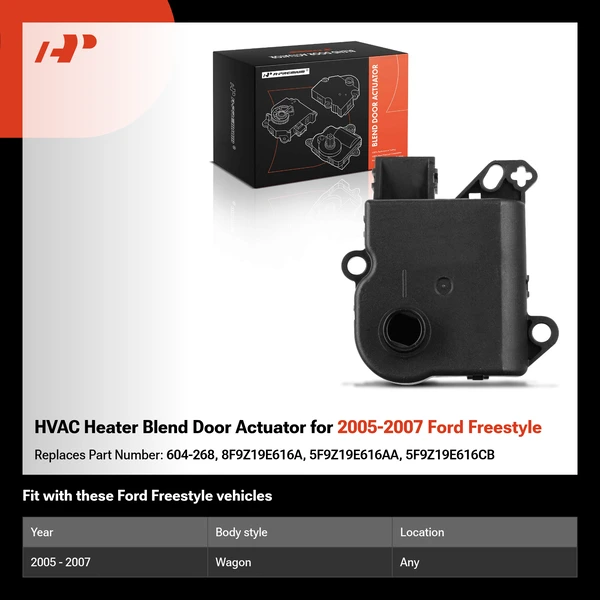 HVAC Heater Blend Door Actuator for 2005-2007 Ford Freestyle