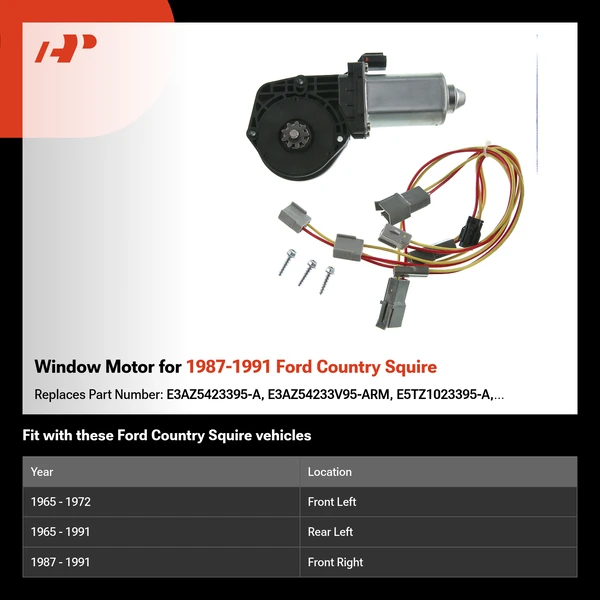 Window Motor for 1987-1991 Ford Country Squire