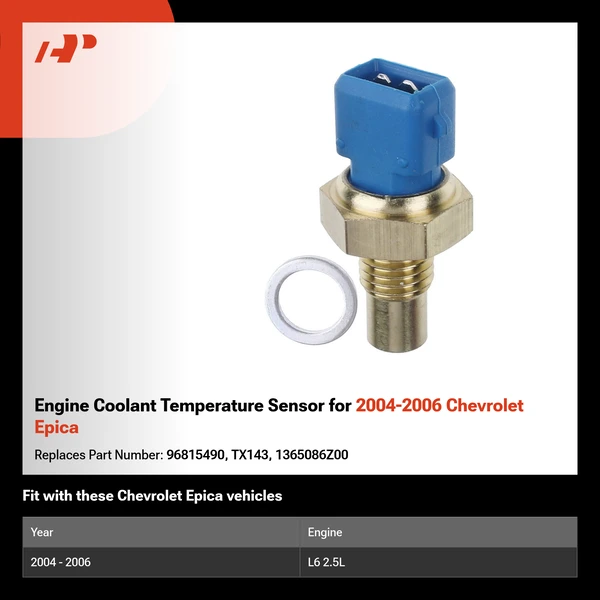 Engine Coolant Temperature Sensor for 2004-2006 Chevrolet Epica