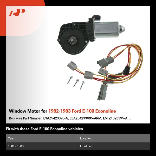 Window Motor for 1982-1983 Ford E-100 Econoline