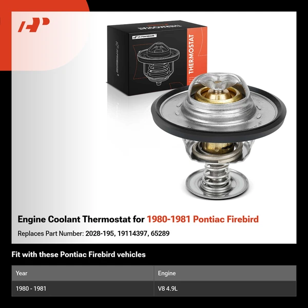 Engine Coolant Thermostat for 1980-1981 Pontiac Firebird