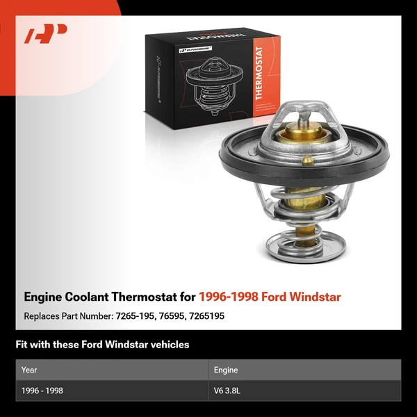 Engine Coolant Thermostat for 1996-1998 Ford Windstar