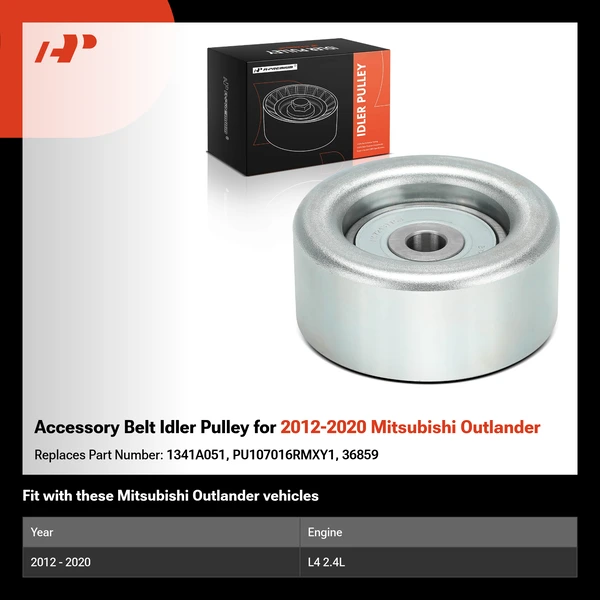 Accessory Belt Idler Pulley for 2012-2020 Mitsubishi Outlander