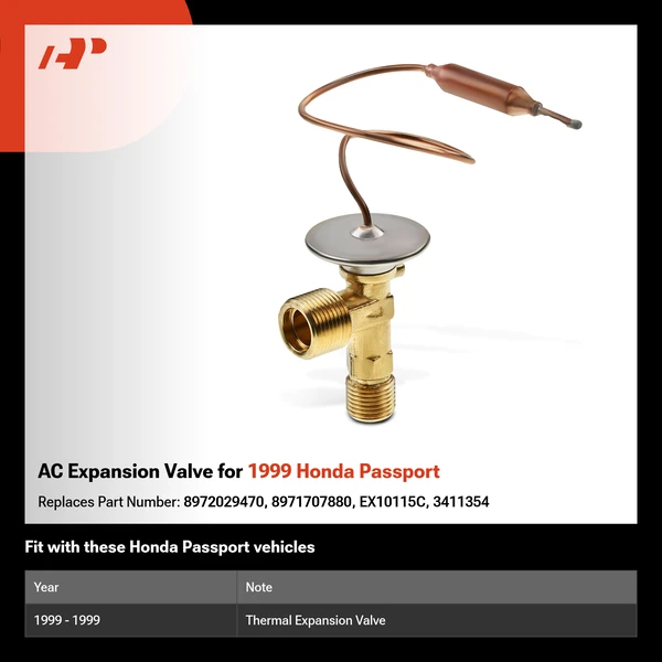 AC Expansion Valve for 1999 Honda Passport