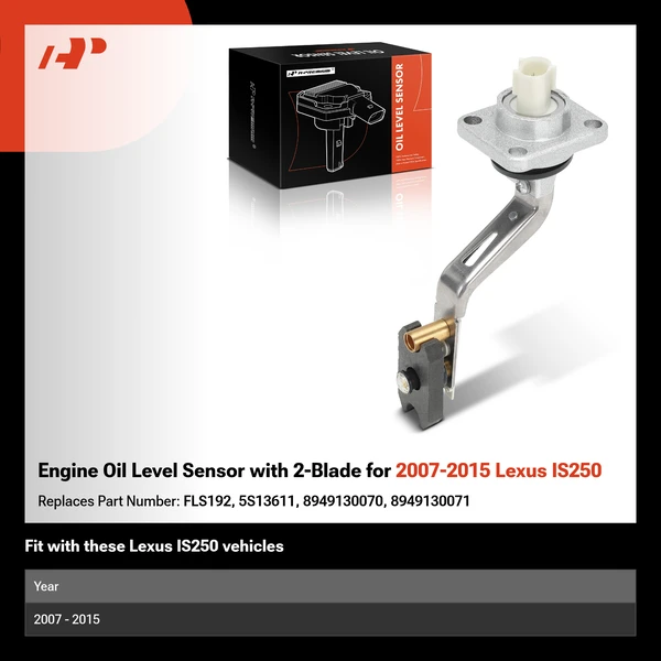 Engine Oil Level Sensor with 2-Blade for 2007-2015 Lexus IS250