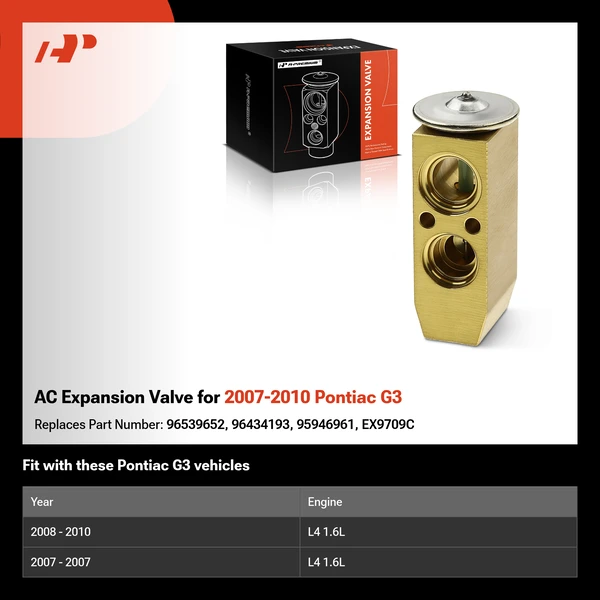 AC Expansion Valve for 2007-2010 Pontiac G3