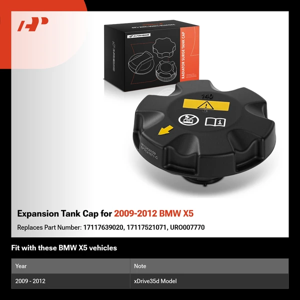 Expansion Tank Cap for 2009-2012 BMW X5