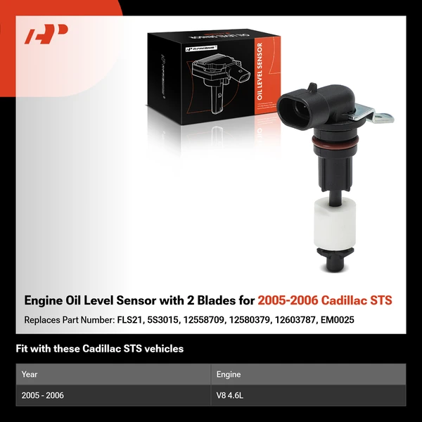Engine Oil Level Sensor with 2 Blades for 2005-2006 Cadillac STS