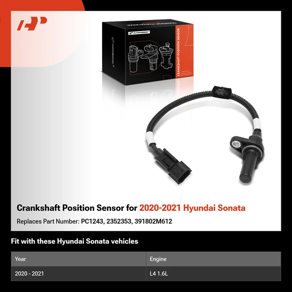 Crankshaft Position Sensor for 2020-2021 Hyundai Sonata