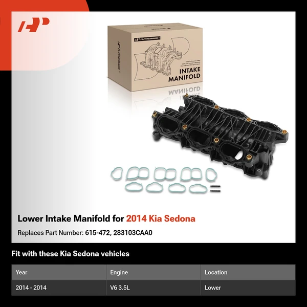 Lower Intake Manifold for 2014 Kia Sedona