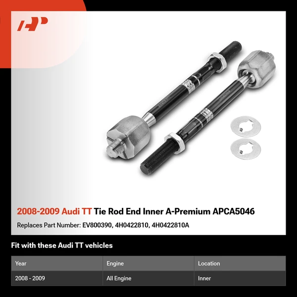 2008-2009 Audi TT Tie Rod End Inner A-Premium APCA5046