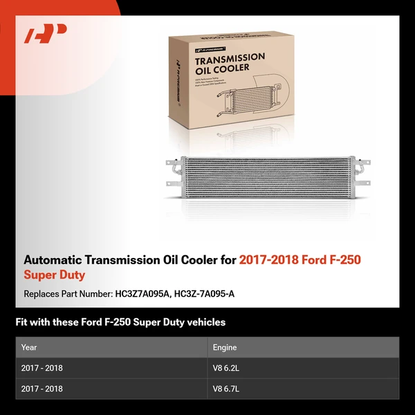 Automatic Transmission Oil Cooler for 2017-2018 Ford F-250 Super Duty
