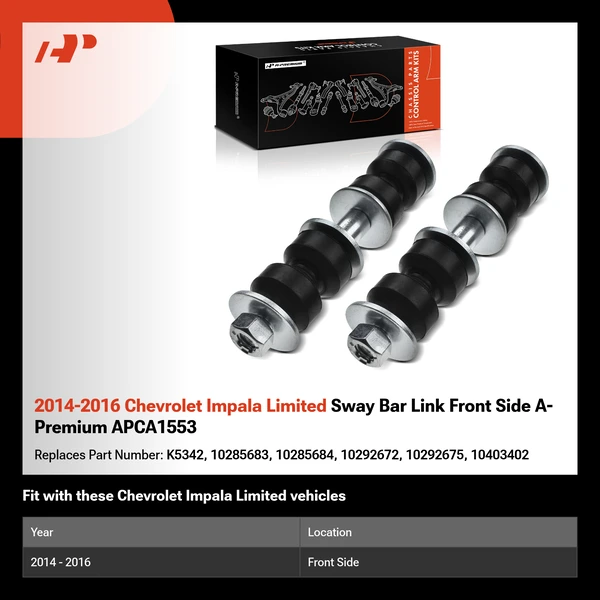 2014-2016 Chevrolet Impala Limited Sway Bar Link Front Side A-Premium APCA1553