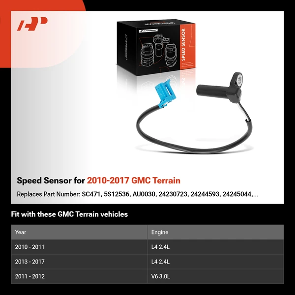 Speed Sensor for 2010-2017 GMC Terrain