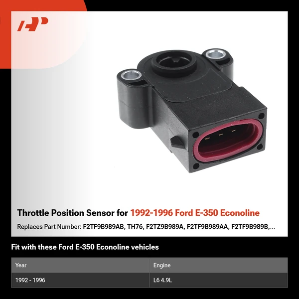 Throttle Position Sensor for 1992-1996 Ford E-350 Econoline
