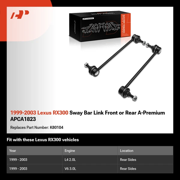 1999-2003 Lexus RX300 Sway Bar Link Front or Rear A-Premium APCA1823