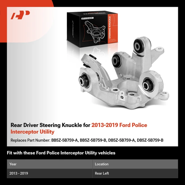 Rear Driver Steering Knuckle for 2013-2019 Ford Police Interceptor Utility