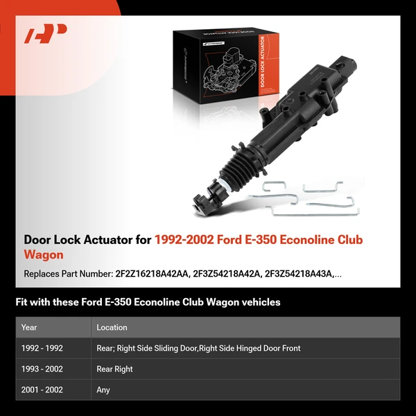 Door Lock Actuator for 1992-2002 Ford E-350 Econoline Club Wagon