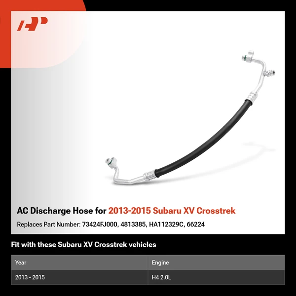 AC Discharge Hose for 2013-2015 Subaru XV Crosstrek