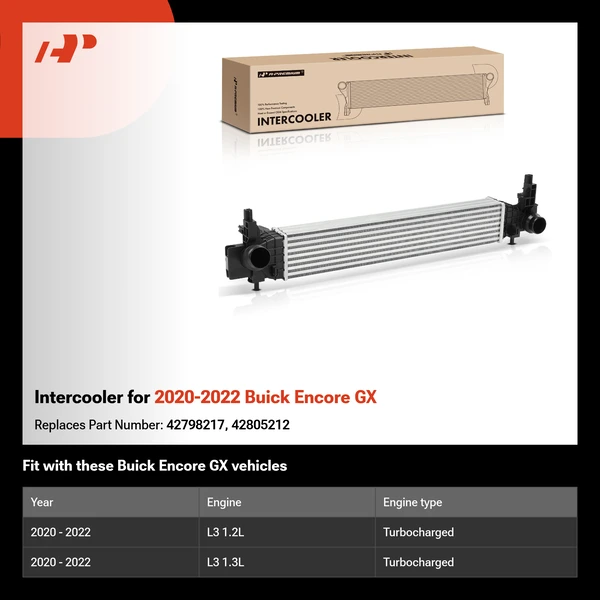 Intercooler for 2020-2022 Buick Encore GX