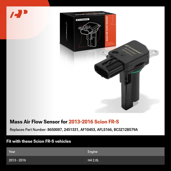 Mass Air Flow Sensor for 2013-2016 Scion FR-S