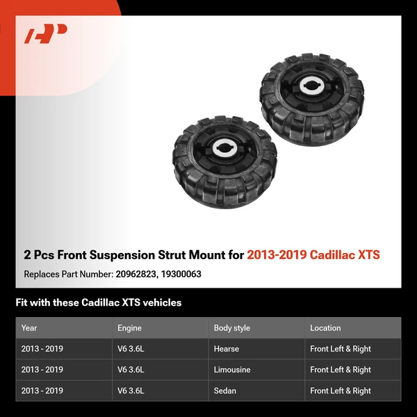 2 Pcs Front Suspension Strut Mount for 2013-2019 Cadillac XTS