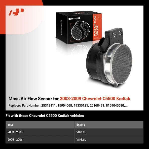 Mass Air Flow Sensor for 2003-2009 Chevrolet C5500 Kodiak