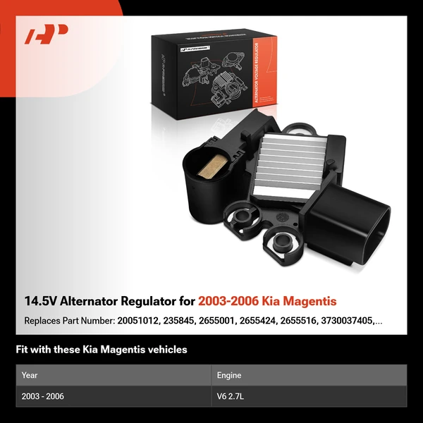 14.5V Alternator Regulator for 2003-2006 Kia Magentis