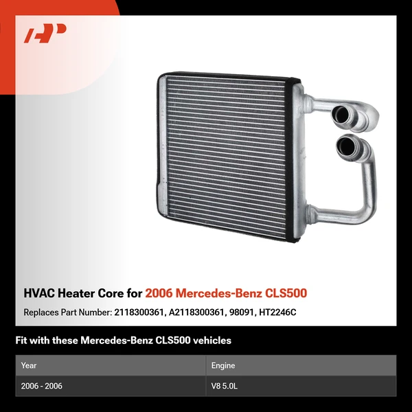 HVAC Heater Core for 2006 Mercedes-Benz CLS500