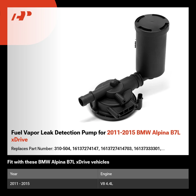 Fuel Vapor Leak Detection Pump for 2011-2015 BMW Alpina B7L xDrive