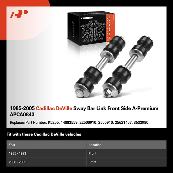 1985-2005 Cadillac DeVille Sway Bar Link Front Side A-Premium APCA0843