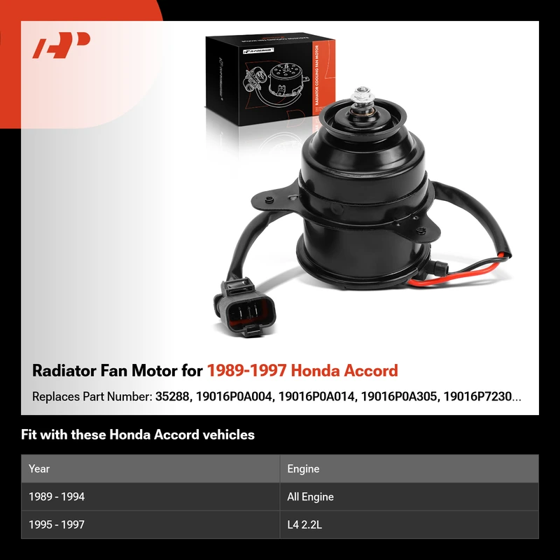 Radiator Fan Motor for 1989-1997 Honda Accord