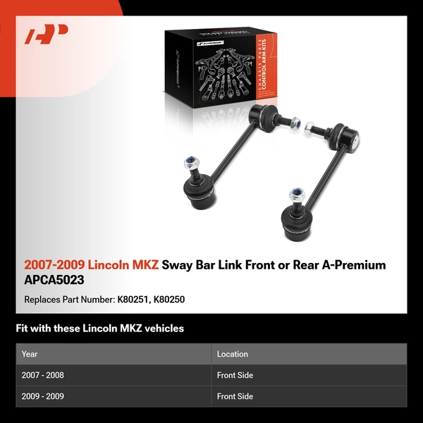 2007-2009 Lincoln MKZ Sway Bar Link Front or Rear A-Premium APCA5023