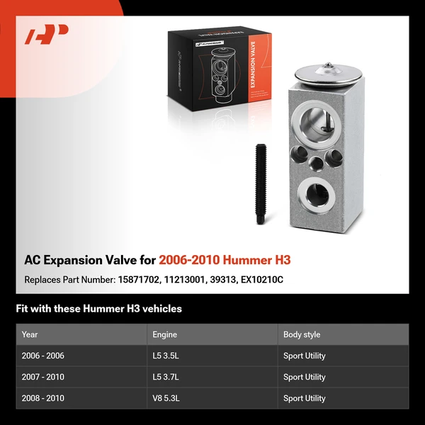 AC Expansion Valve for 2006-2010 Hummer H3